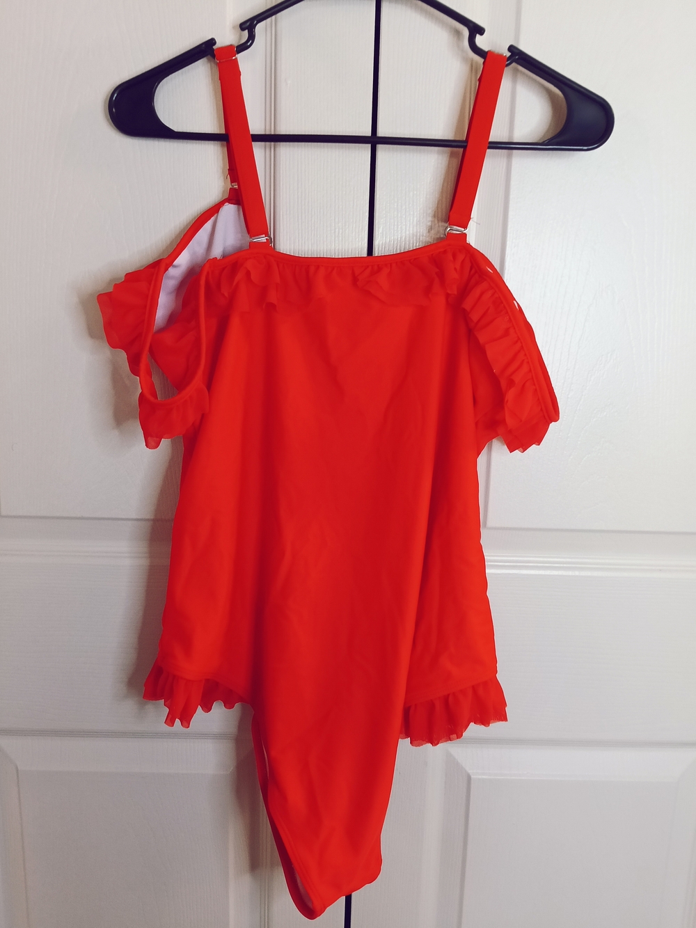 SHEIN Bright Red Ruffle One-Piece Swimsuit for Kids - Picture 7 of 8
